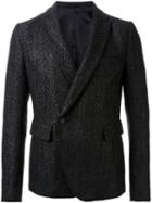 Haider Ackermann Double Breasted Blazer, Men's, Size: Xl, Black, Cotton/acrylic/nylon/wool