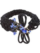 Marni Macramé Embellished Necklace - Black