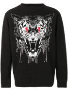 Marcelo Burlon County Of Milan Tiger Print Sweatshirt - Black