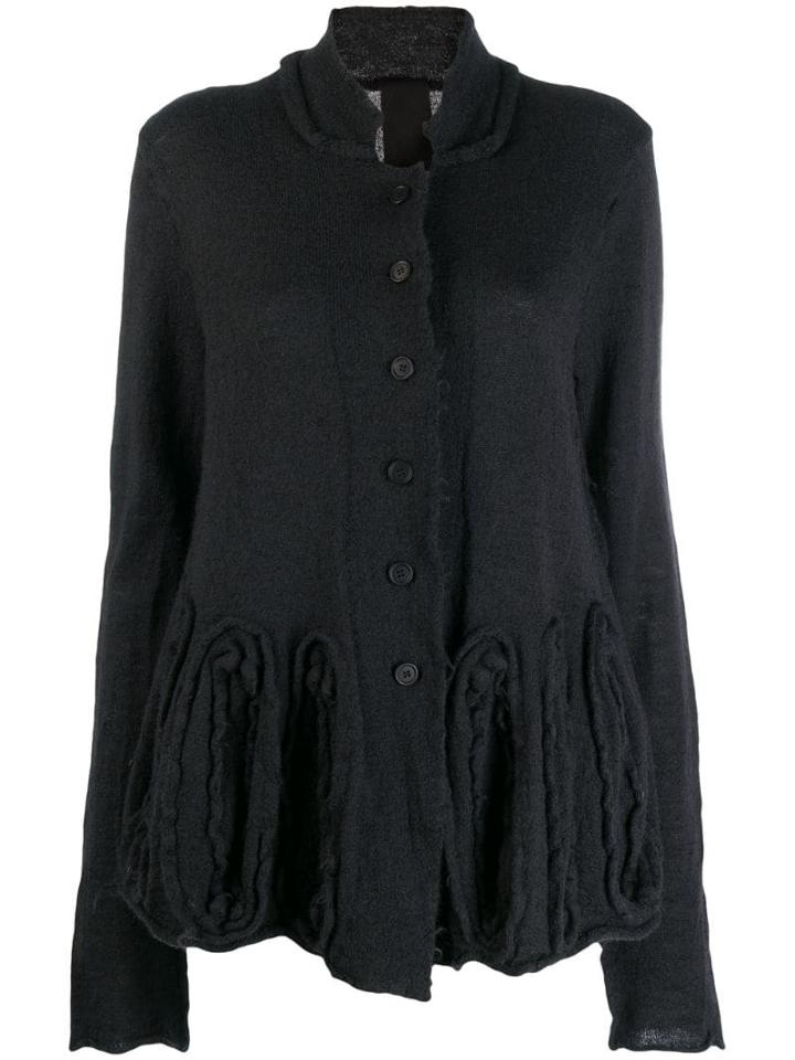 Rundholz Black Label Distressed-knit Cardigan - Grey