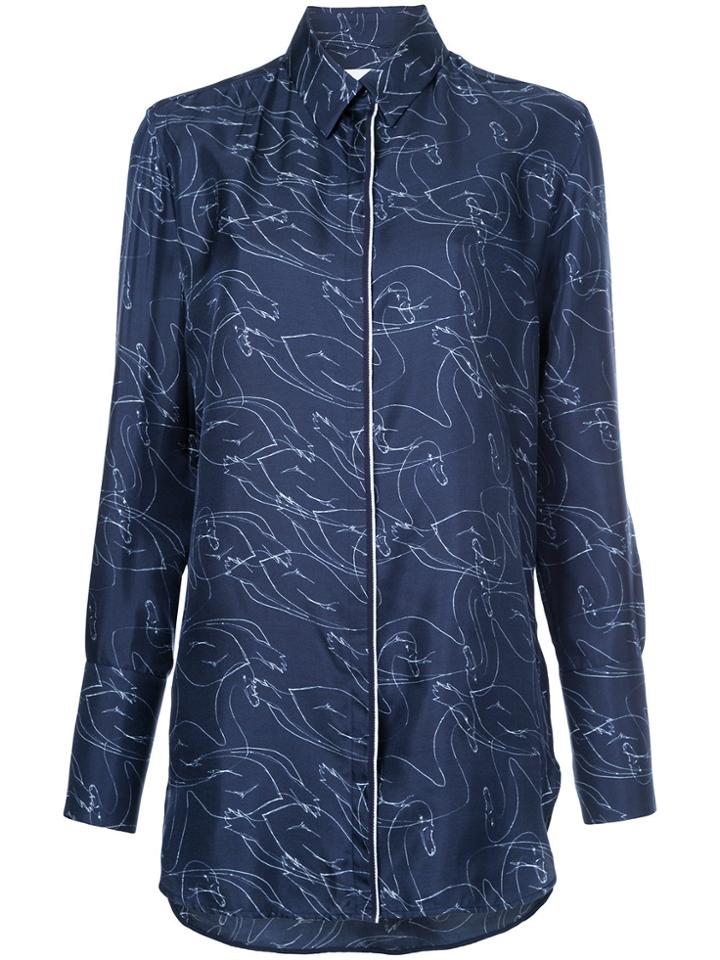 Victoria Victoria Beckham Tux Cuff Shirt - Blue