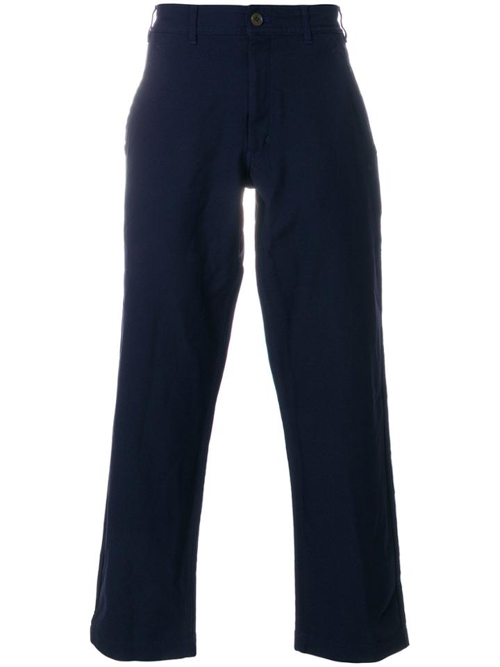 Comme Des Garçons Shirt Straight-leg Chinos - Blue