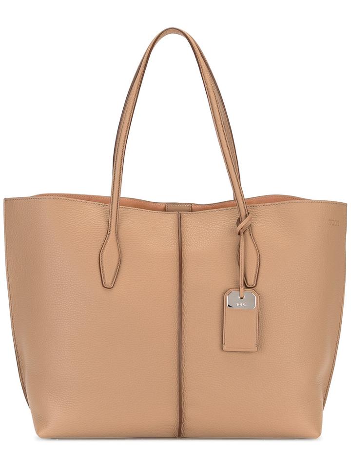 Tod's Joy Tote, Women's, Nude/neutrals, Leather