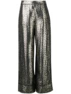 Layeur Printed Loose Trousers - Black