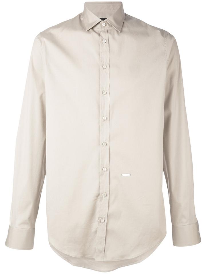 Dsquared2 - Classic Shirt - Men - Cotton/spandex/elastane - 52, Nude/neutrals, Cotton/spandex/elastane
