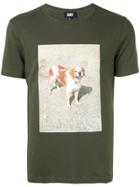 Dust Dog Print T-shirt - Green