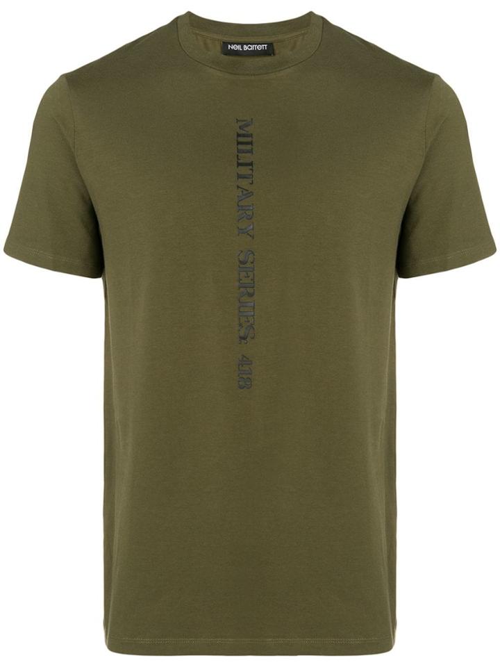 Neil Barrett Military Series Stamped T-shirt - Green