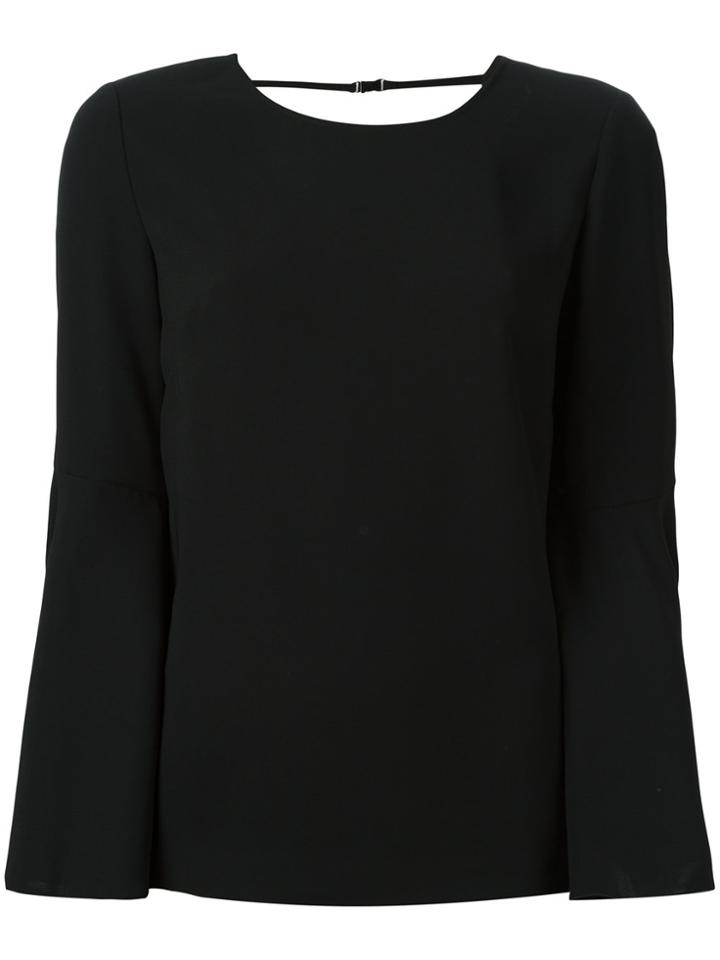 Elizabeth And James Open Back Blouse - Black