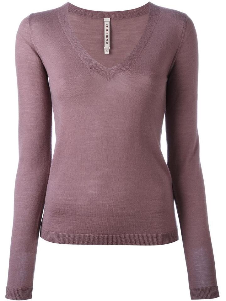 Antonio Marras V-neck Jumper, Women's, Size: Small, Pink/purple, Virgin Wool