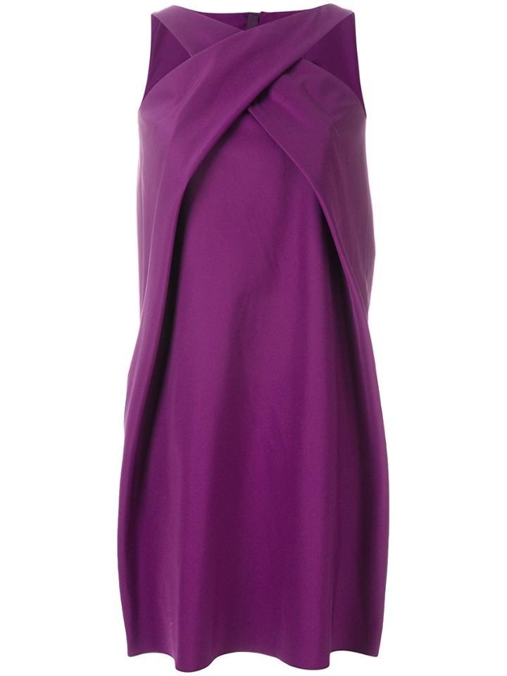 Paule Ka Halter Neck Shift Dress - Pink & Purple