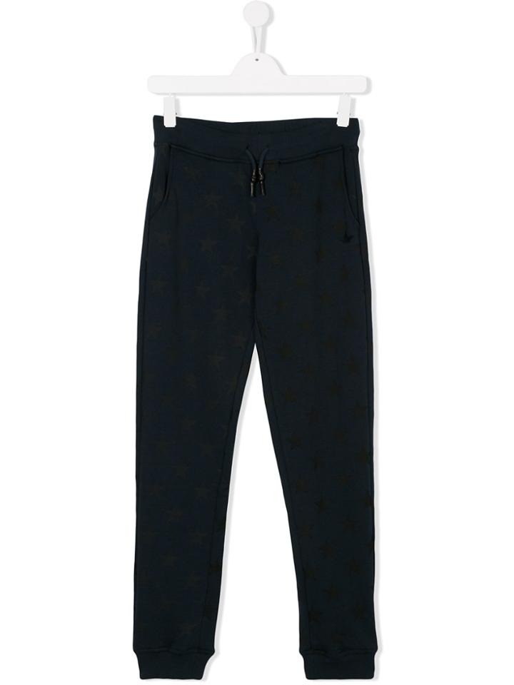 Macchia J Kids Teen Star Print Track Pants - Blue