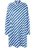 Kenzo Striped Shirt Dress - Blue