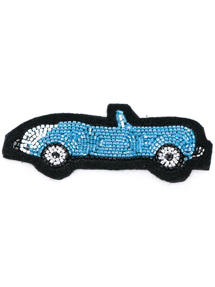 Olympia Le-tan Car Bag Badge - Blue