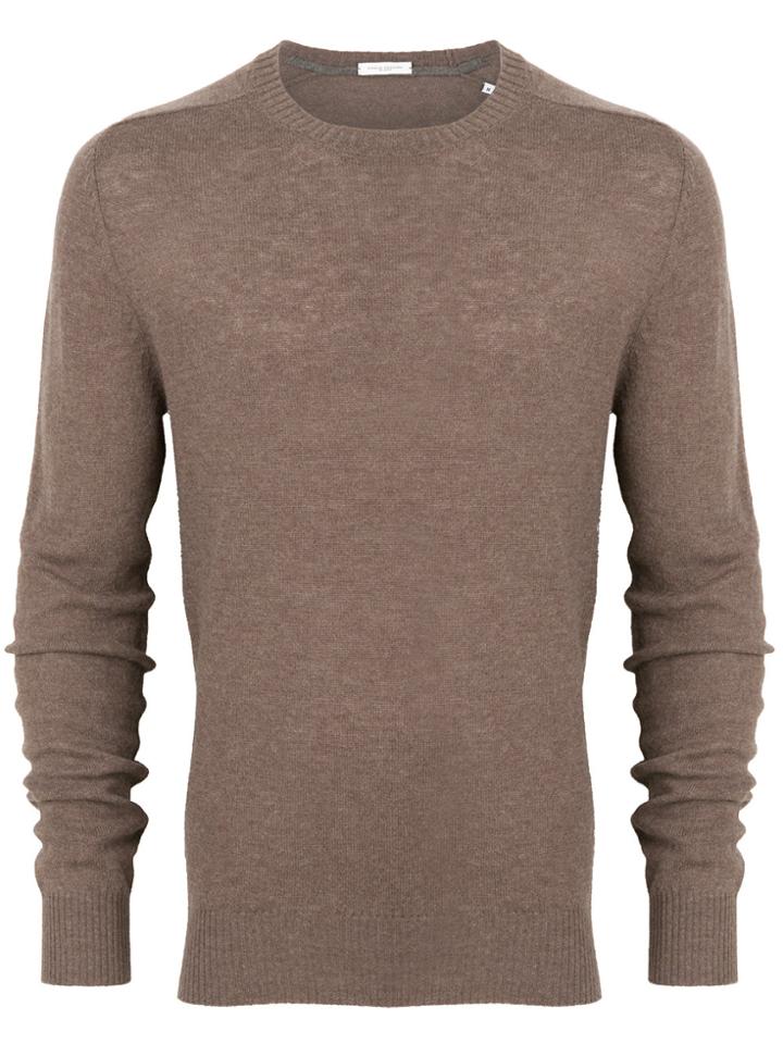 Paolo Pecora Round-neck Sweater - Brown