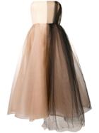 Alex Perry Structured Tulle Dress - Neutrals
