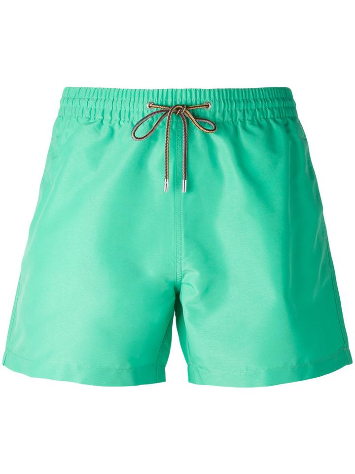Paul Smith - Drawstring Swim Shorts - Men - Recycled Polyester/polyester - Xl, Green, Recycled Polyester/polyester