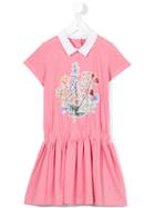Fendi Kids Floral Print Dress, Girl's, Size: 12 Yrs, Pink/purple