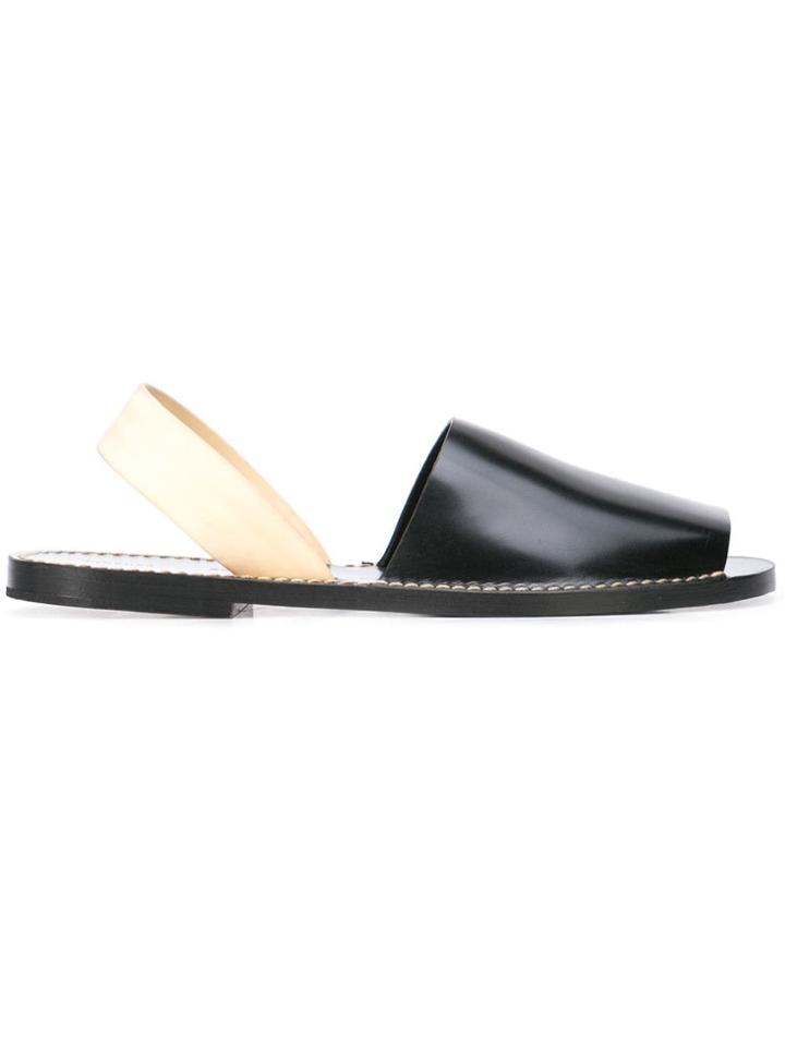 Proenza Schouler Slingback Flat Sandals - Black