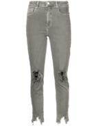 L'agence Distressed Effect Jeans - Green