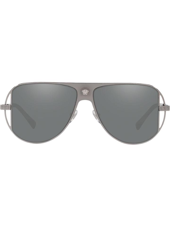 Versace Eyewear Medusa Head Sunglasses - Metallic