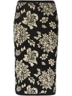 Emanuel Ungaro Floral Jacquard Pencil Skirt