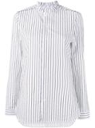 Marie Marot 'diana' Striped Blouse, Women's, Size: Xl, White, Cotton