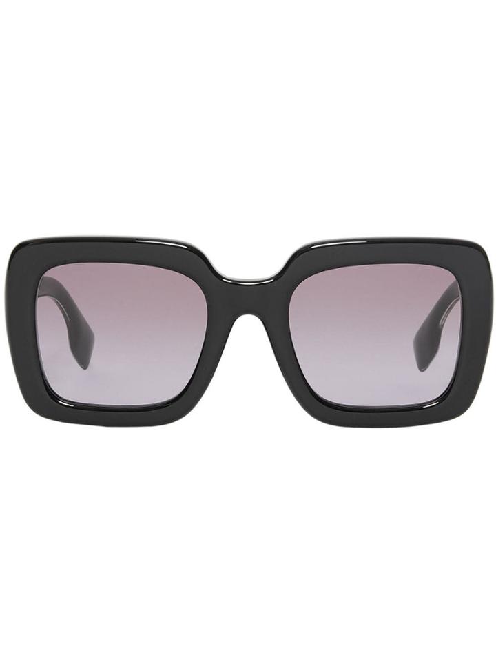 Burberry Oversized Square Frame Sunglasses - Black