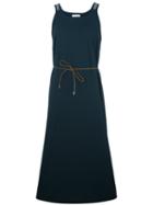 Fabiana Filippi Drawstring Flared Dress, Women's, Size: 40, Blue, Acetate/viscose/spandex/elastane/spandex/elastane