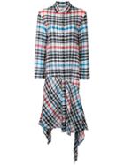Tsumori Chisato - Checked Asymmetric Dress - Women - Wool - M, Women's, Wool