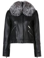 Derek Lam 10 Crosby Multi Zip Jacket, Women's, Size: 4, Black, Leather