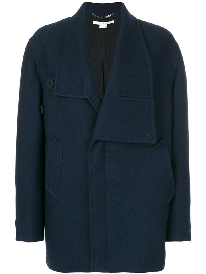 Stella Mccartney Asymmetric Coat - Blue