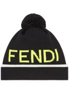 Fendi Pom-pom Hat - Black