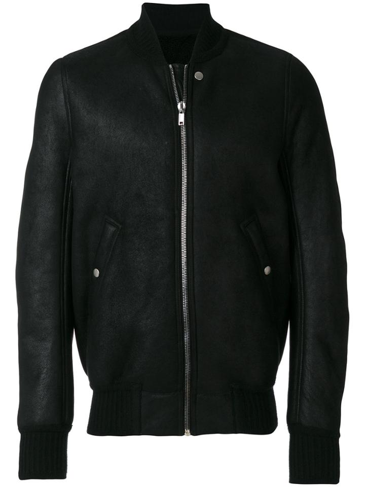 Rick Owens Classic Bomber Jacket - Black
