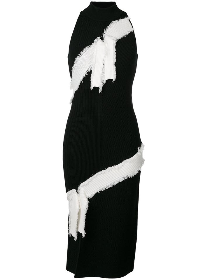 Jonathan Simkhai - Ribbed Bandage Halter Dress - Women - Polyester/rayon - S, Black, Polyester/rayon