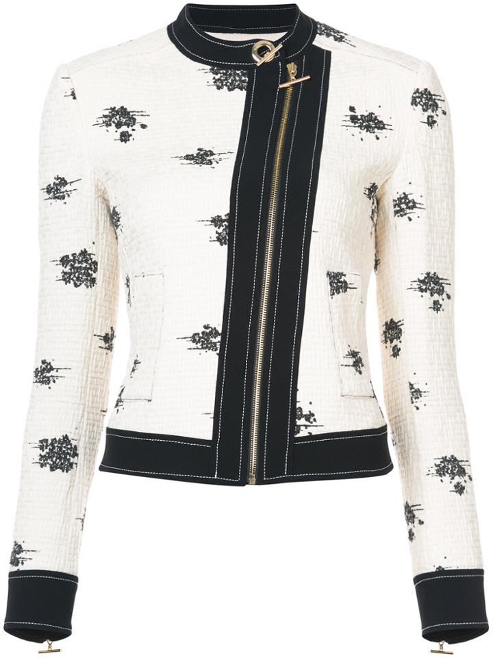 Derek Lam 10 Crosby Tweed Moto Jacket - White