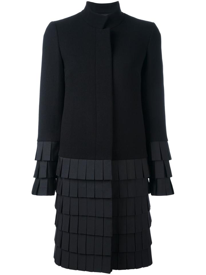 Capucci Layered Mid Coat - Black