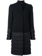Capucci Layered Mid Coat - Black