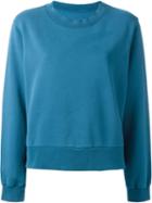 Mm6 Maison Margiela Plain Sweatshirt, Women's, Size: Large, Blue, Cotton