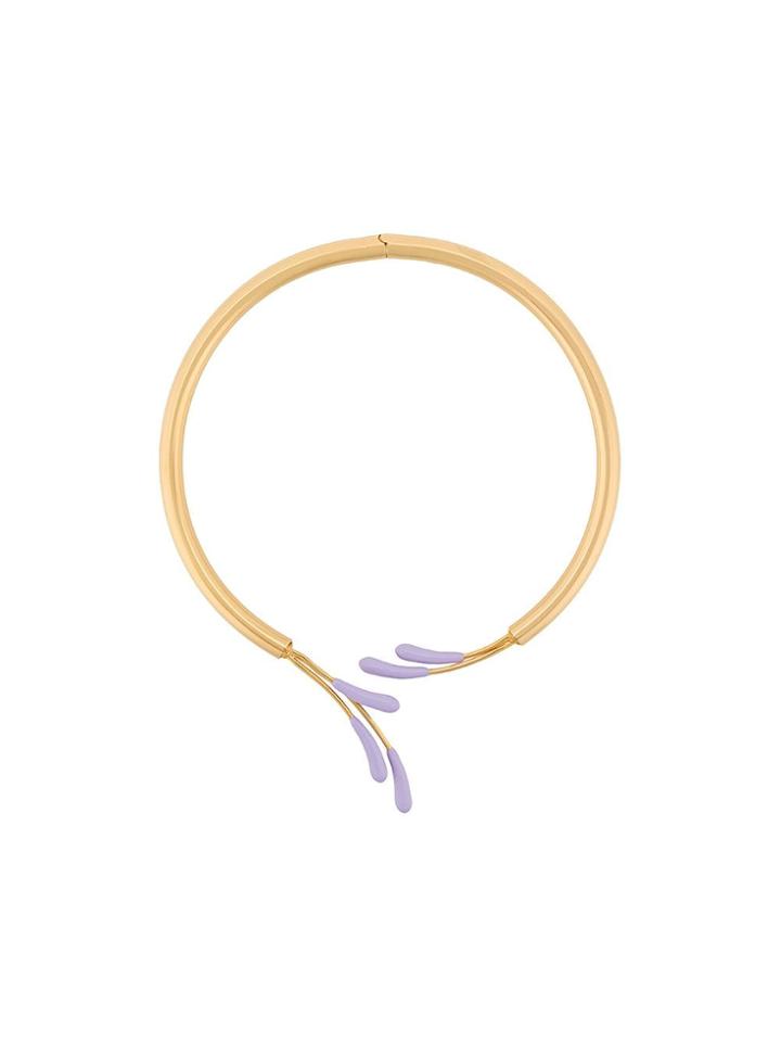 Marni Enamel Tip Neck Cuff - Gold
