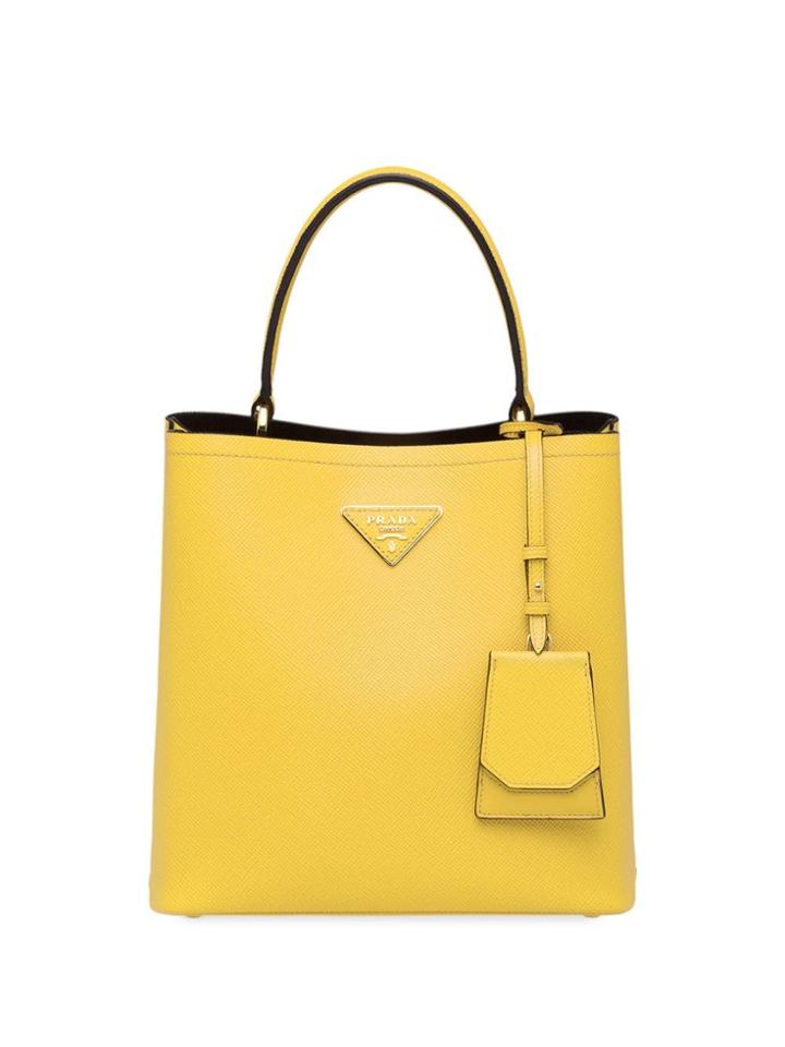 Prada Prada Panier Medium Bag - Yellow