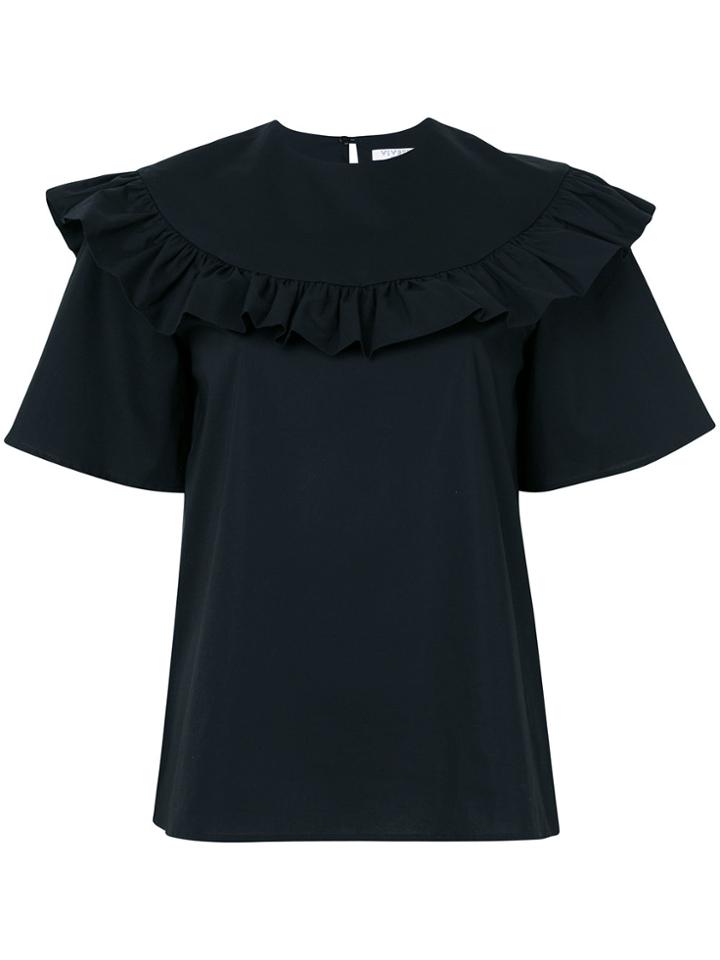 Vivetta Ruffle Blouse - Black