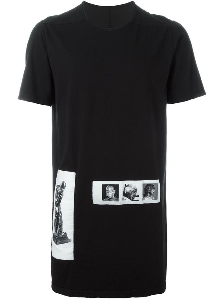 Rick Owens Drkshdw Appliqué Detail T-shirt