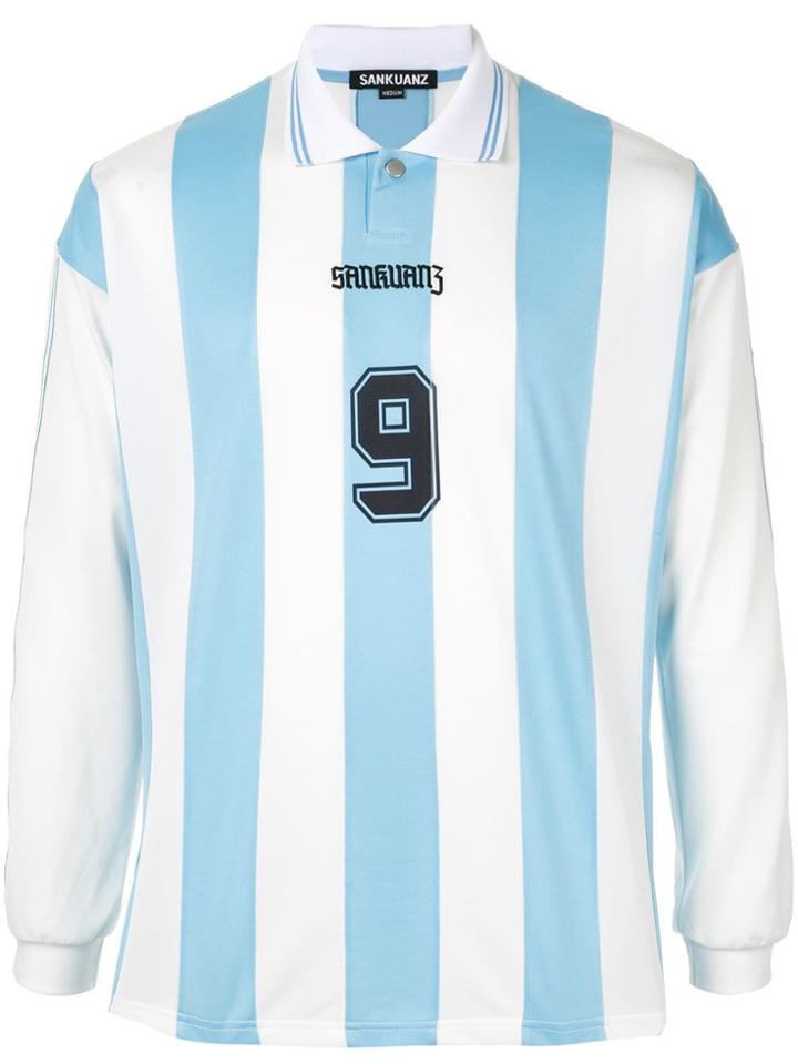 Sankuanz Football Styled Polo Shirt - White