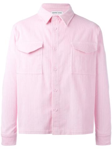 Proper Gang Ribbed Shirt Jacket, Men's, Size: Medium, Pink/purple, Cotton