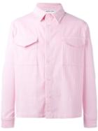 Proper Gang Ribbed Shirt Jacket, Men's, Size: Medium, Pink/purple, Cotton