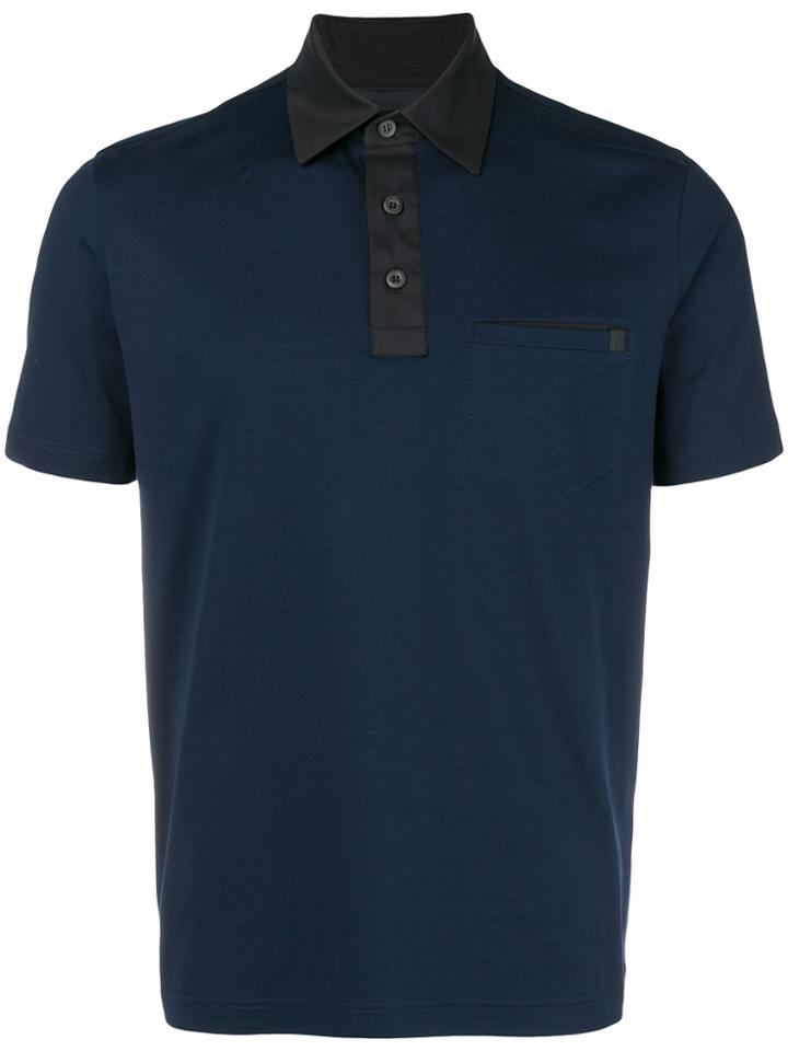 Prada Pocket Polo Shirt - Blue