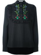 Vivetta 'orchidea' Shirt, Women's, Size: 42, Black, Cotton/spandex/elastane