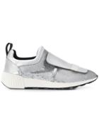 Sergio Rossi Sequin Embellished Slip-on Sneakers - Grey