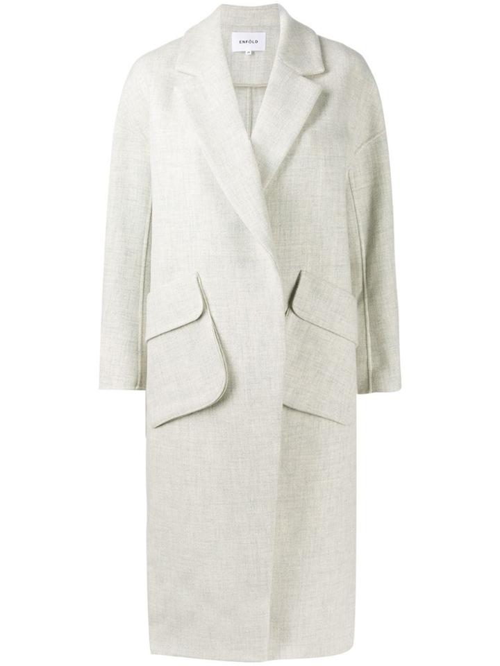 Enföld Oversized Single-breasted Coat - Grey