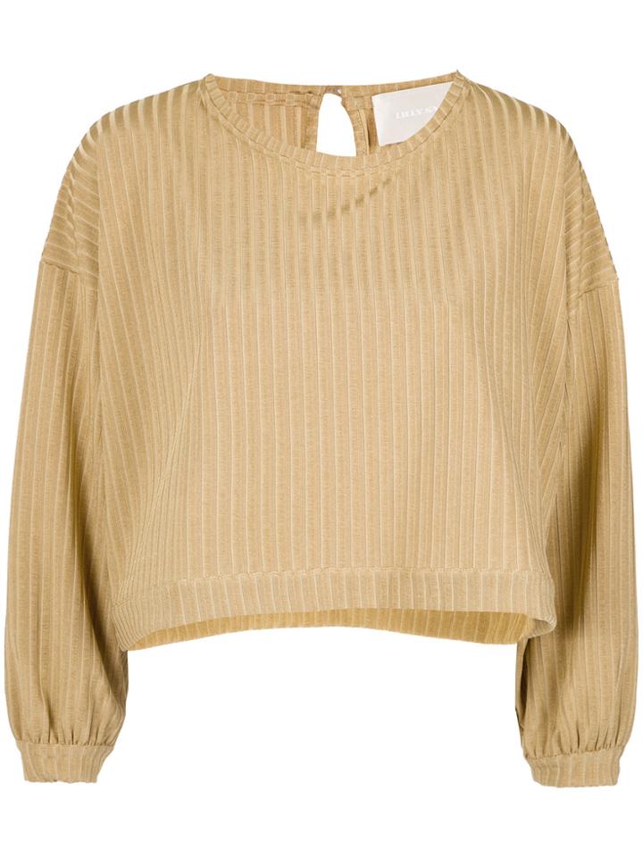 Lilly Sarti Wide Sleeves Blouse - Nude & Neutrals